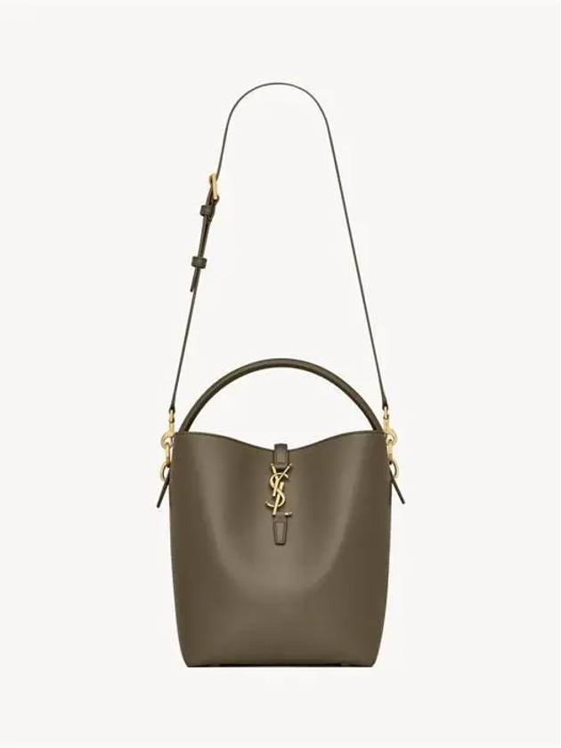 Le 37 Leather Bucket Bag Deep Musk - SAINT LAURENT - BALAAN 3