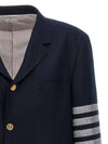 4 Bar Stripe Single Breasted Wool Jacket Navy - THOM BROWNE - BALAAN 4