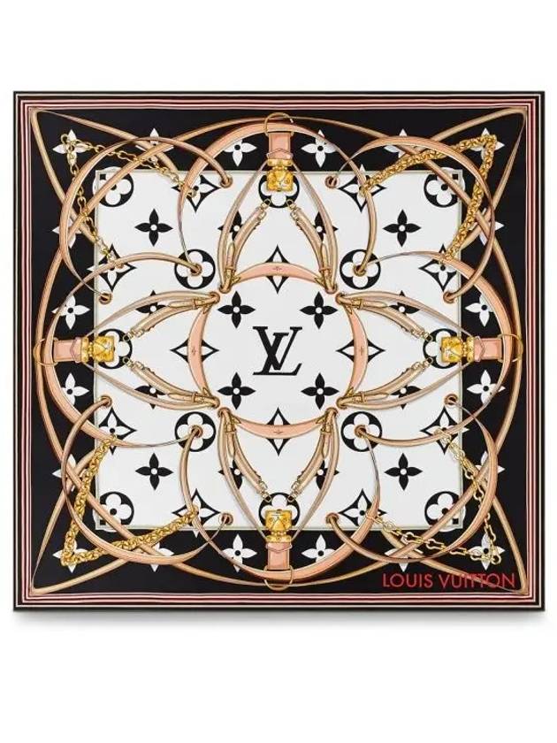 Ultimate Monogram Square Scarf Black - LOUIS VUITTON - BALAAN 2