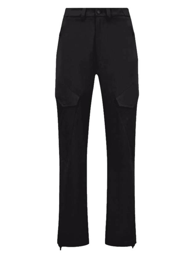 Men's Cotton Cargo Straight Pants Black - MONCLER - BALAAN 1