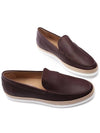 Stamping Monogram Leather Loafers Brown - TOD'S - BALAAN 6