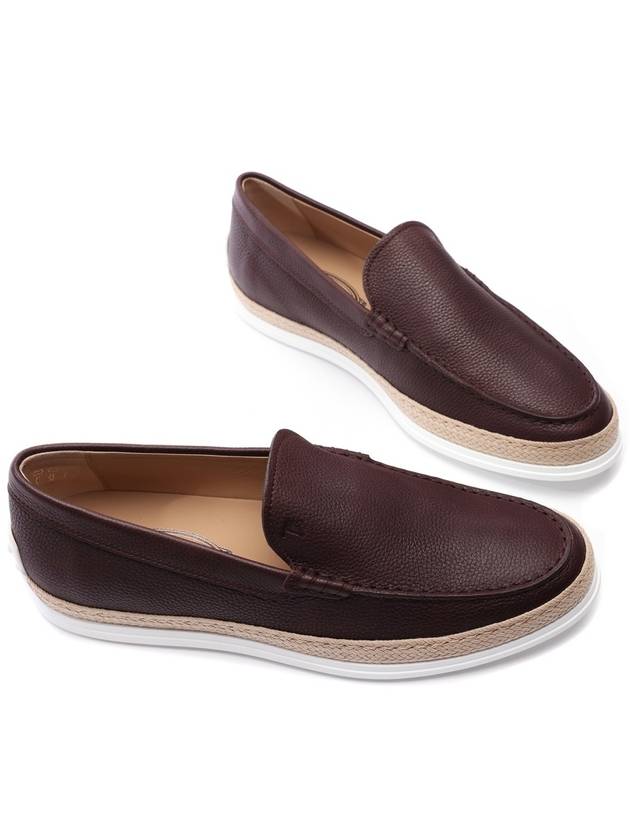 Stamping Monogram Leather Loafers Brown - TOD'S - BALAAN 6