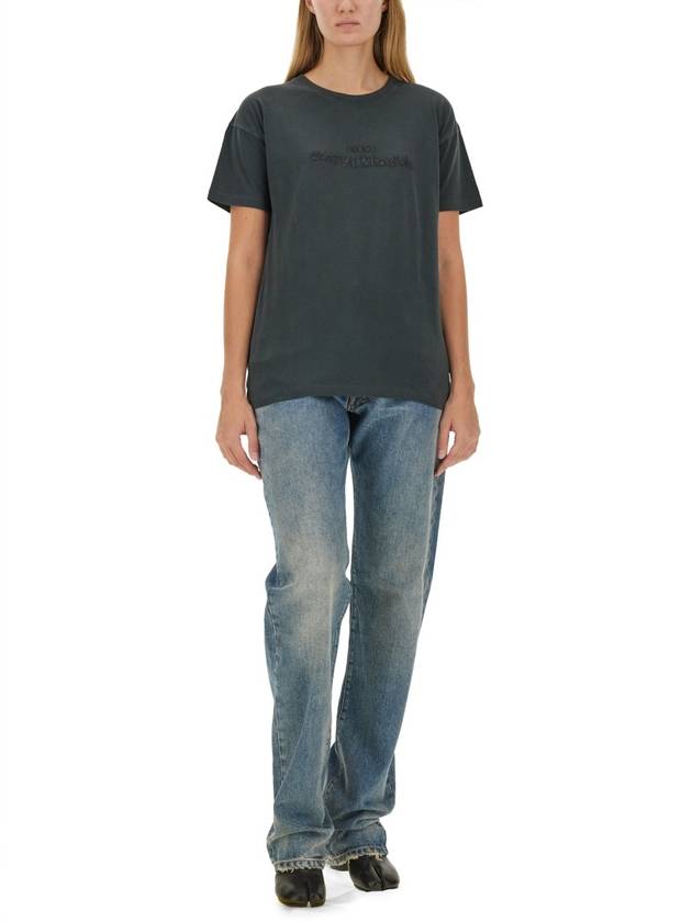 T-SHIRT WITH LOGO - MAISON MARGIELA - BALAAN 2