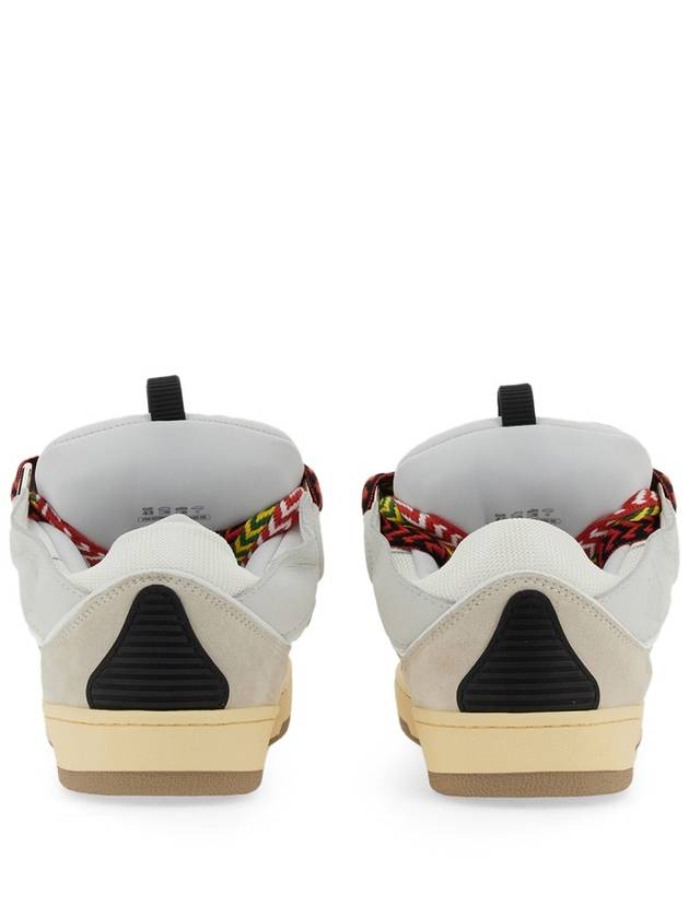 Curb Leather Low Top Sneakers White - LANVIN - BALAAN 11