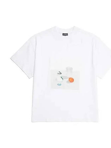 Jacquemus T shirt table short sleeve white blue - JACQUEMUS - BALAAN 1