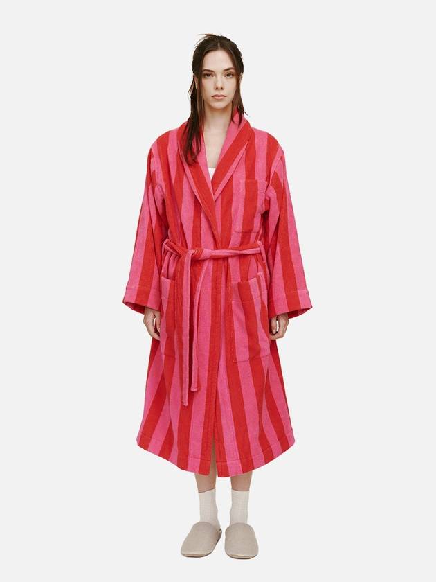Terry Robe Pink Red - PILY PLACE - BALAAN 1