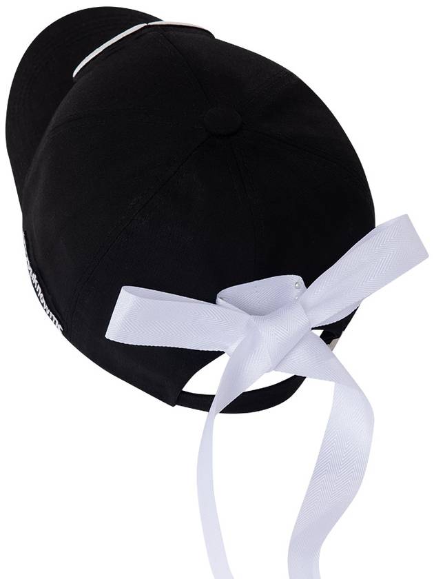 Golf Ribbon Decoration Big Logo Black White Ball Cap DO6212AC80-5 - DOYOUKNOWMC GOLF WEAR - BALAAN 3