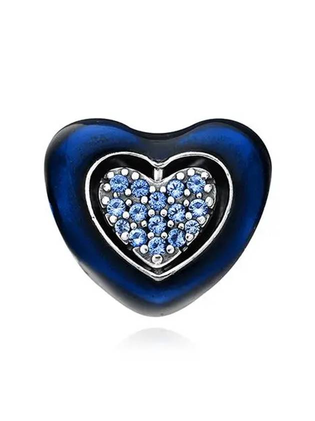 Spinnable Heart Bracelet Charm Blue - PANDORA - BALAAN 3