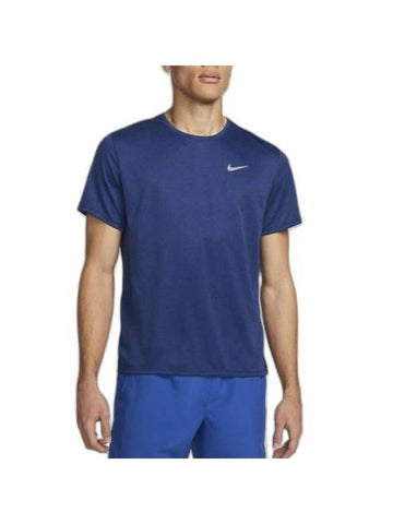 Dri-Fit UV Miler Running Short Sleeve T-shirt Navy - NIKE - BALAAN 1