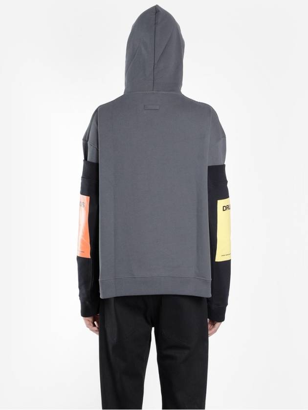 Detachable logo sleeve hood sweatshirt 182188 - RAF SIMONS - BALAAN 3