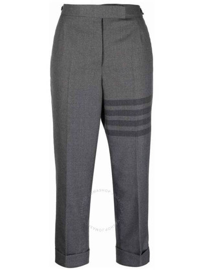 4-Bar Wool Crop Pants Grey - THOM BROWNE - BALAAN 2