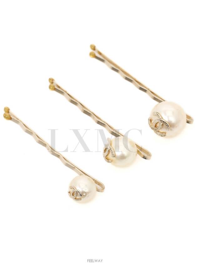 CC logo pearl hairpin triple set A61763 - CHANEL - BALAAN 4