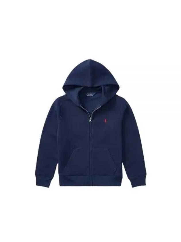 Kids Logo Knit Hooded Zip-Up Jacket Navy - POLO RALPH LAUREN - BALAAN 2