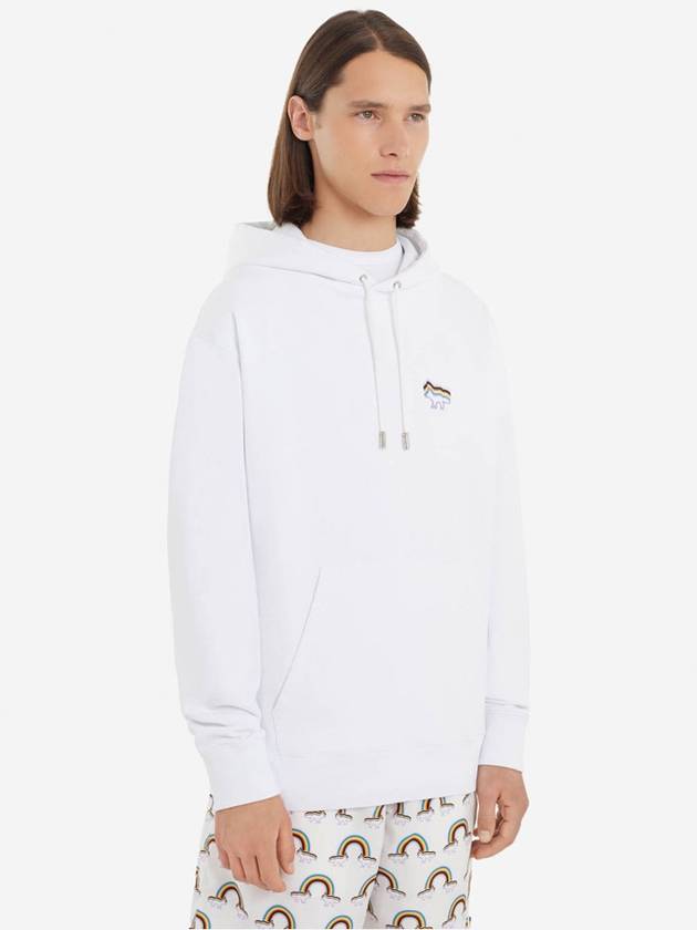 Rainbow Fox Hoodie White - MAISON KITSUNE - BALAAN 5