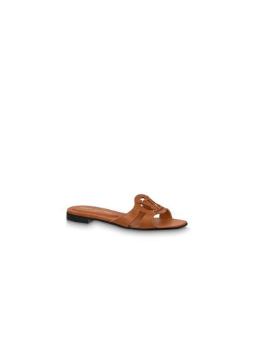 LV Isola Flat Mule Brown - LOUIS VUITTON - BALAAN 1