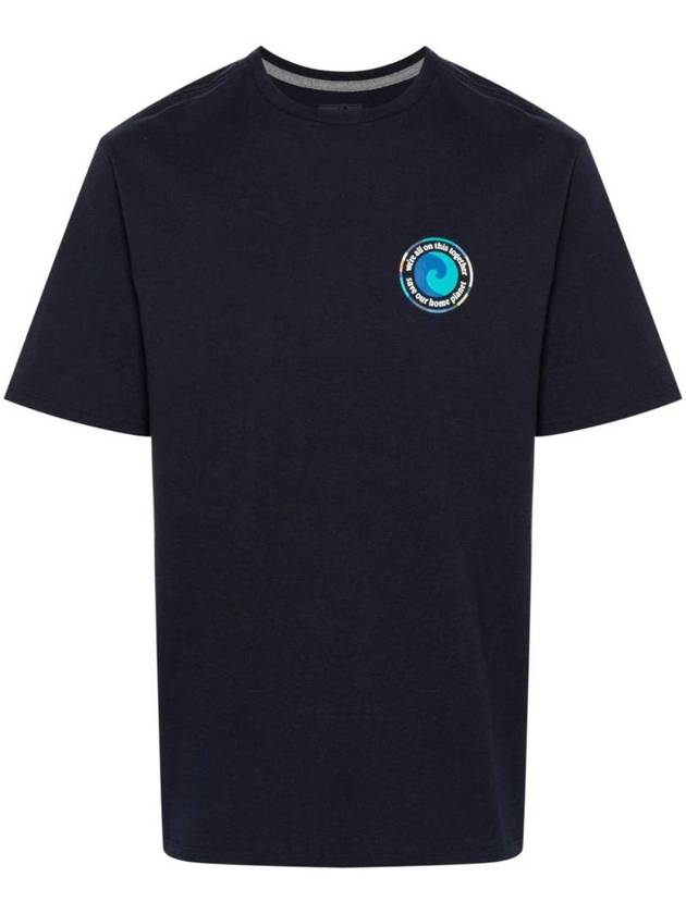 Unity Fitz Responsibili Short Sleeve T-Shirt Birch Navy - PATAGONIA - BALAAN 1