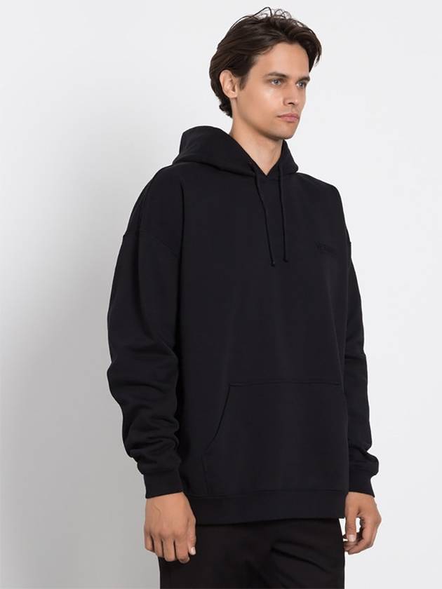 Logo Embroidered Hoodie Black - VETEMENTS - BALAAN 5