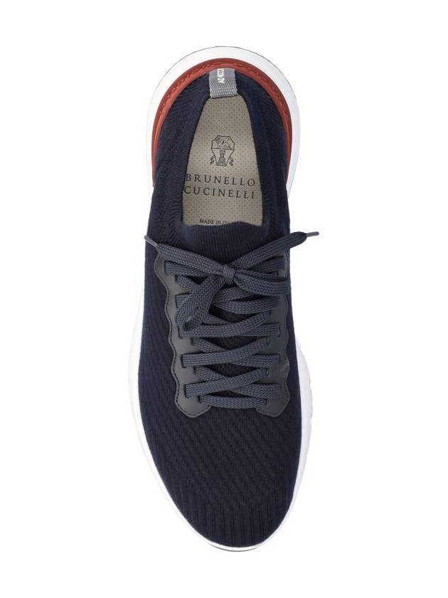 Knit Running Sneakers Navy - BRUNELLO CUCINELLI - BALAAN 5