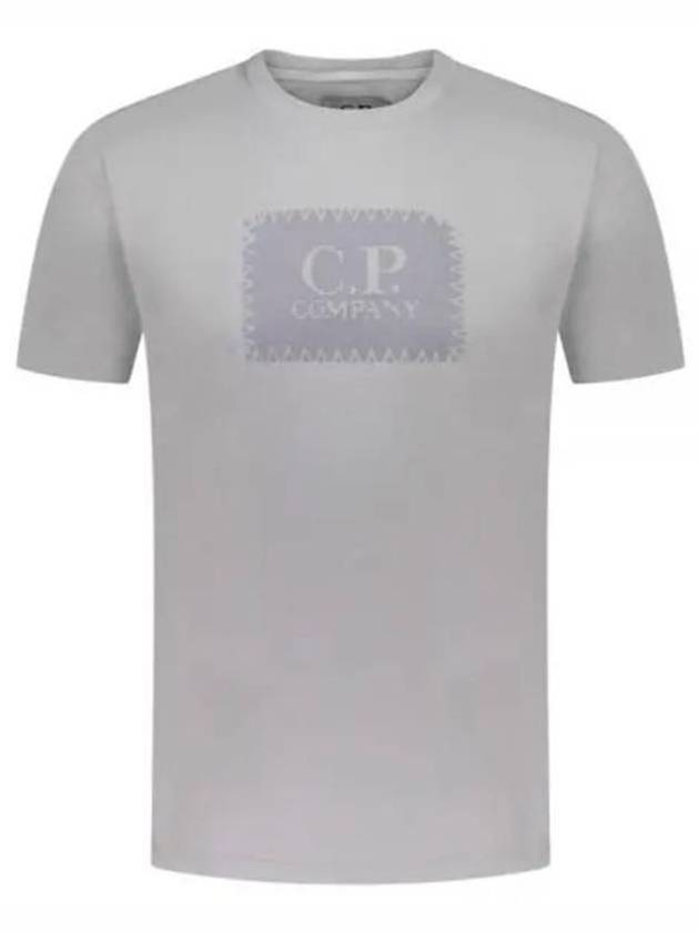 30/1 Jersey Label Style Logo Short Sleeve T-Shirt Grey - CP COMPANY - BALAAN 2