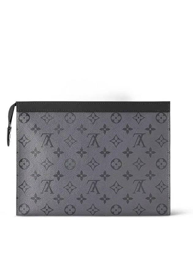 Monogram Eclipse Reverse Pochette Voyage MM Pouch Bag Grey - LOUIS VUITTON - BALAAN 5