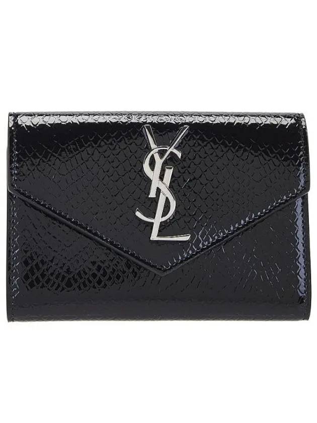 Cassandre Envelope Half Wallet Black - SAINT LAURENT - BALAAN 2