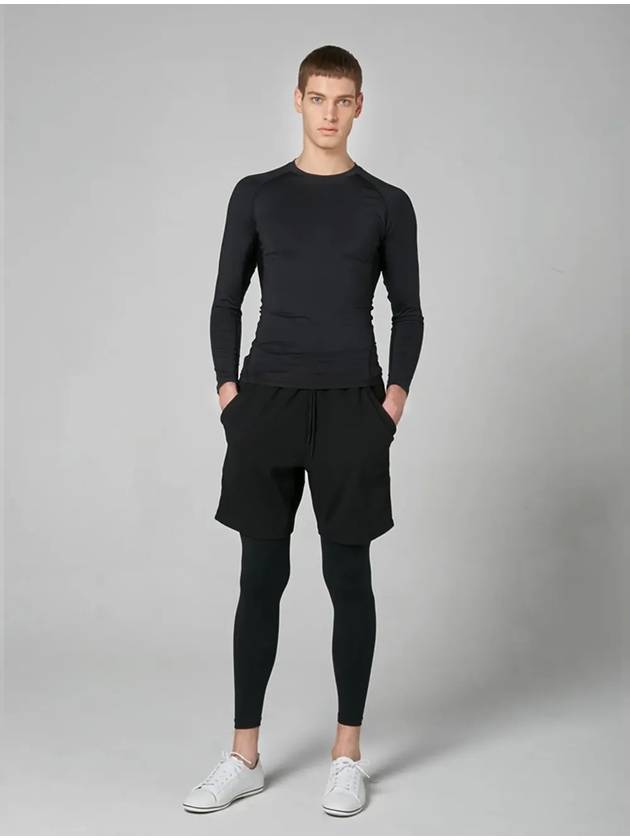 Waffle Textured Shorts Black - ATHPLATFORM - BALAAN 3