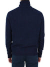 Heart Logo Cashmere Turtleneck Navy - AMI - BALAAN 5