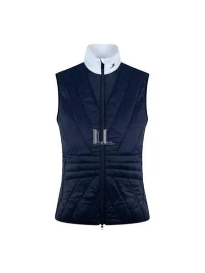 Women's Holma Quilt Hybrid Vest Navy - J.LINDEBERG - BALAAN 2