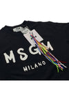 Milano Logo Print Sweatshirt Black - MSGM - BALAAN 3