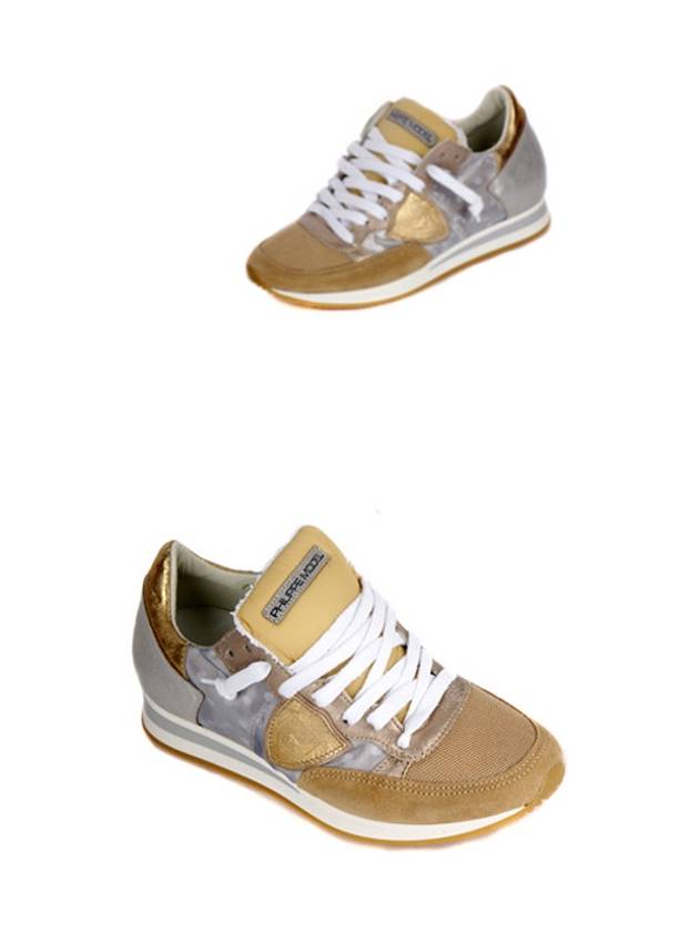 Tropez Height Insole Leather Low Top Sneakers Beige - PHILIPPE MODEL - BALAAN 6