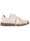 Men's Replica German Army Paint Low Top Sneakers White - MAISON MARGIELA - BALAAN 3