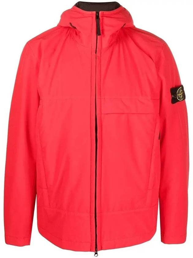 Men's Soft Shell Pure Insulation Technology Primaloft Hooded Jacket Red - STONE ISLAND - BALAAN 3