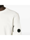 Diagonal Raised Fleece Sweatshirt White - CP COMPANY - BALAAN 6