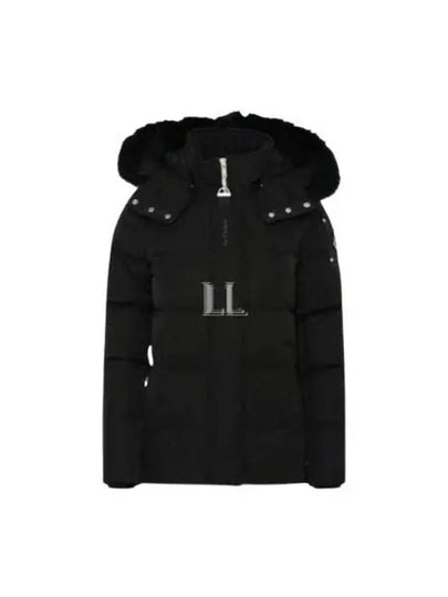 Women's Astoria Down Jacket Black Fur Black - MOOSE KNUCKLES - BALAAN 2