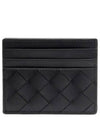 Intrecciato Card Wallet Black - BOTTEGA VENETA - BALAAN 2