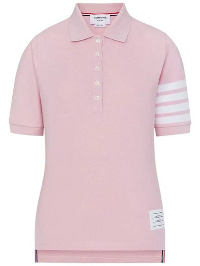 4 Bar Classic Pique Short Sleeve Polo Shirt Pink - THOM BROWNE - BALAAN 2