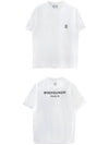 Cotton Back Logo Short Sleeve T-Shirt White - WOOYOUNGMI - BALAAN 5