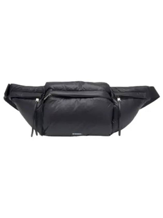 Plus logo padded belt bag black waist - JIL SANDER - BALAAN 1