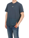 Clint Men's Short Sleeve TShirt PMTSRE08 DARK AVIO - PARAJUMPERS - BALAAN 4