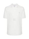 Embroidered Logo Short Sleeve Polo Shirt White - BRUNELLO CUCINELLI - BALAAN 2