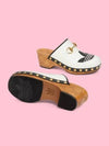 Leather Clog Mule White - GUCCI - BALAAN 6