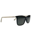 Eyewear Square Acetate Sunglasses Black - CHANEL - BALAAN.
