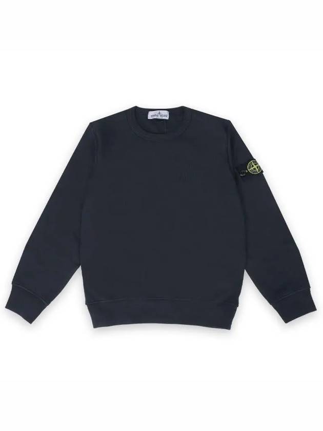 Stone Kids Waffen Patch Crew Neck Sweatshirt Navy K1S16 6100011S0040 V0020 - STONE ISLAND - BALAAN 2