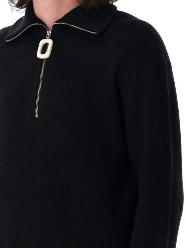 Half Zip Knit Top Black - JW ANDERSON - BALAAN 4