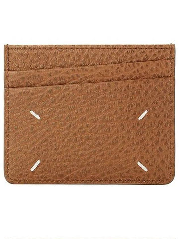 Four Stitch Card Wallet Brown - MAISON MARGIELA - BALAAN 1