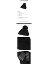 Cashmere Beanie AA520XXCARD C99 BLACK YVH001bk - YVES SALOMON - BALAAN 3