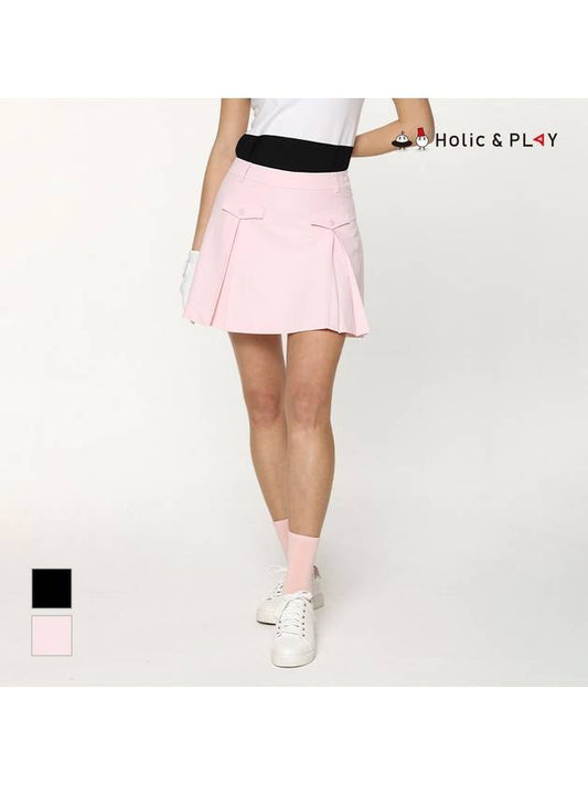 Fake Pocket Deformed Pleats CulottesHE1WCU001 - HOLIC&PLAY - BALAAN 2