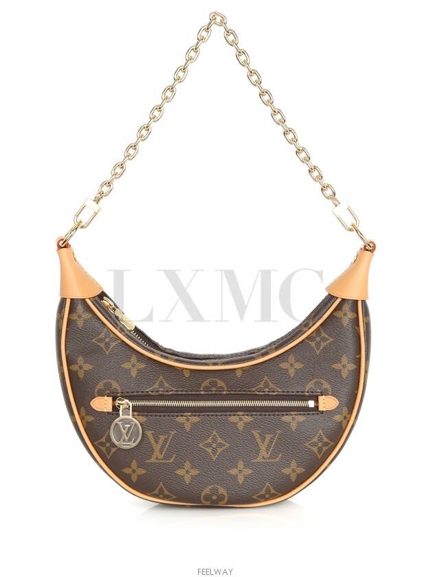 Monogram Loop Chain Cross Bag Half Moon M81098 - LOUIS VUITTON - BALAAN 1