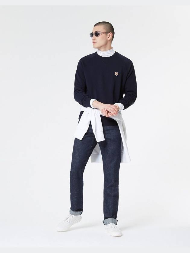 Fox Head Patch Classic Sweatshirt Navy - MAISON KITSUNE - BALAAN 4