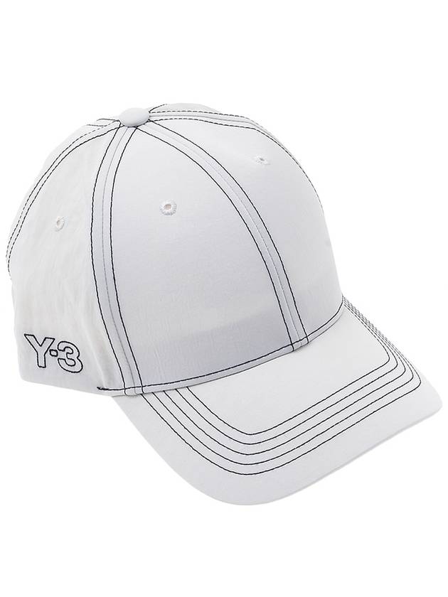 Stitch Logo Ball Cap White - Y-3 - BALAAN 5